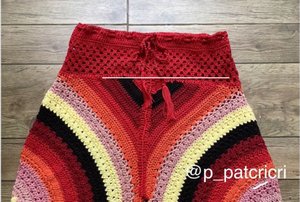 Шорты крючком из полукругов