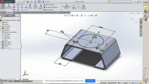 SolidWorks Simple 3D Part / СолидВоркс Простая 3Д деталь