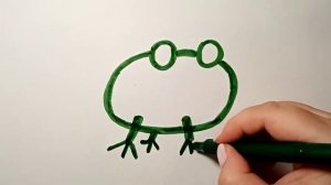 Как нарисовать милую лягушку детям? Рисуем лягушку.  Рисунки для детей лягушка