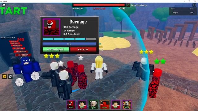 Carnage Showcase | Ultimate Tower Defense Guide Roblox [Superhero Tower Defense] смотреть онлайн