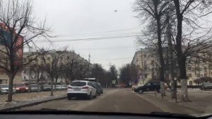 Воронеж 22 января 2023. Поездка на авто  с названиями улиц