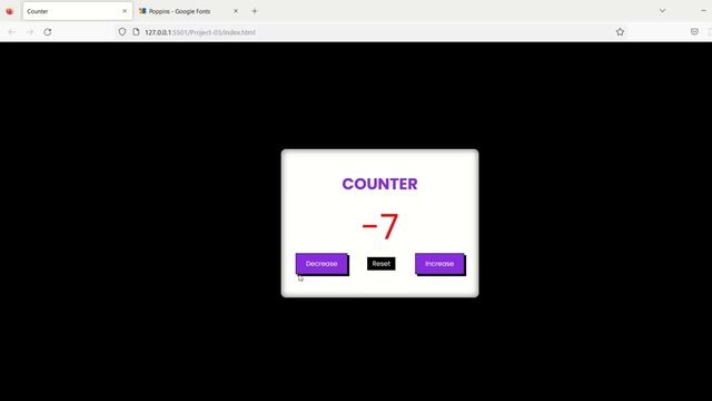Build a Counter Project Using HTML, CSS & JavaScript 1️⃣2️⃣| HTML CSS & JavaScript | developer pani