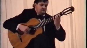 Alexey Zimakov played Valse Opus 8 N°4 by A. Barrios. 1999, Russian Gnessin Academy of Music, Mosco