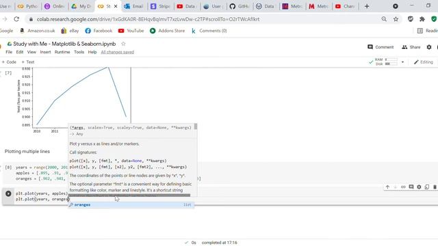 Study with me - apples & oranges - Matplotlib and Seaborn смотреть онлайн