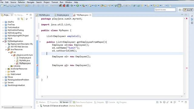 Restful Web Service Tutorial #4 :  Getting Data From Repository