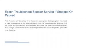 How to Change the Epson WF 3620 Printer from Offline to Online