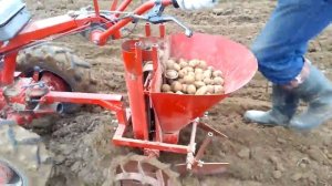 Мотоблок МТЗ-09 с картофелесажалкой