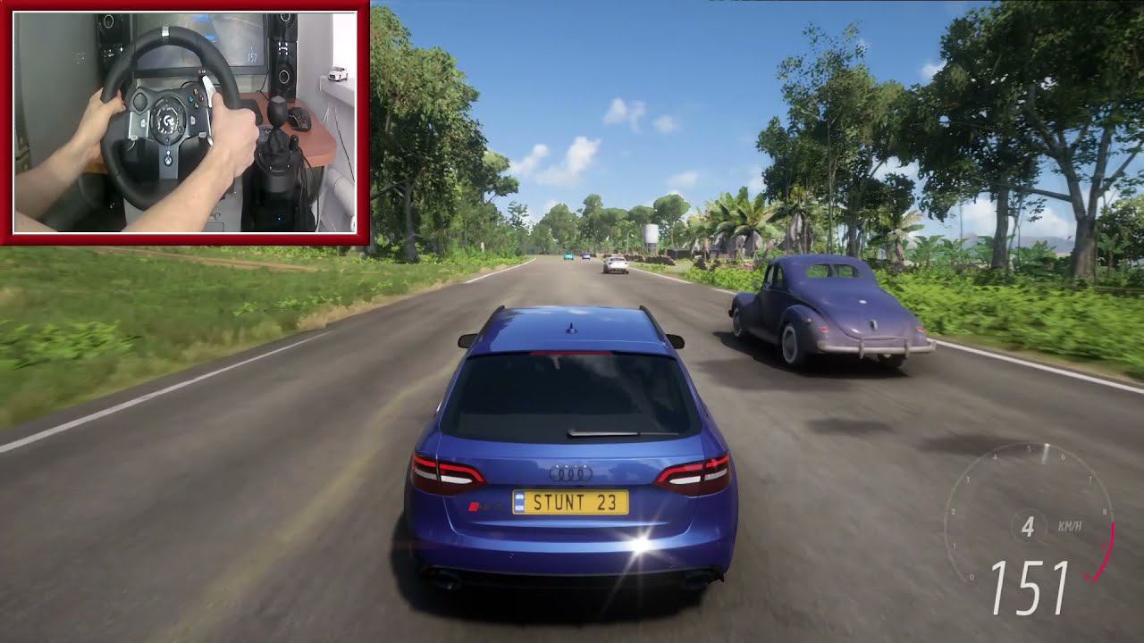 Forza Horizon 5 - Audi RS4  Logitech g920 Gameplay