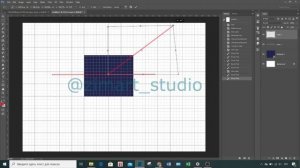 УРОК по PHOTOSHOP.  ПОСТРОЕНИЕ ВСПОМОГАТЕЛЬНЫХ ЛИНИЙ ПЕРСПЕКТИВЫ