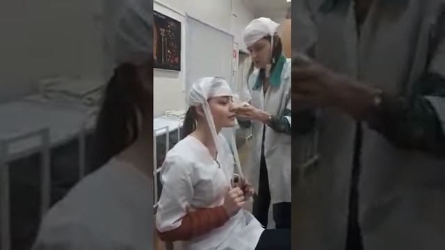 Наложение повязки на голову смотреть онлайн