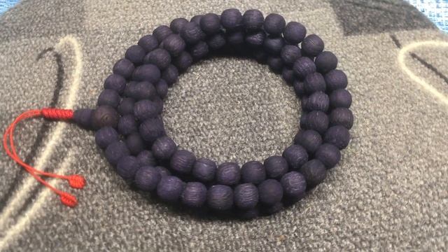 Чётки из натурального дуба, 108 бусин, d~10 мм, L~55 см, четки, мала, медитация, Hand made. смотреть онлайн