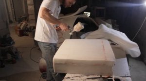 Переделка кресла с Авито своими руками | Перетяжка ткани  | До и после | DIY