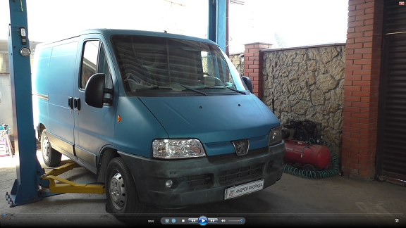 Замена переднего левого подшипника ступицы на Peugeot Boxer 2 2,2 дизель Пежо Боксер 2 2002 года