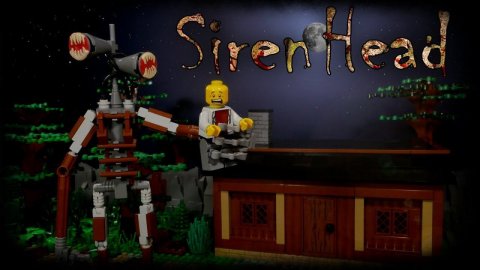 LEGO Мультфильм Сиреноголовый / SCP-6789 Siren Head