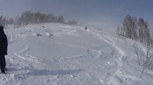 Открытие сезона в Шерегеше 2016. День второй. Фрирайд споты, прыжки и 4 мушкетера.