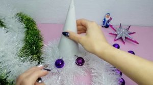 Ёлка из мишуры - ёлочка своими руками