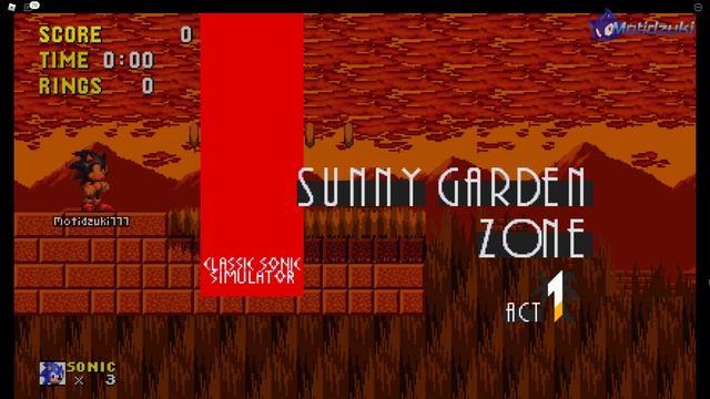 Custom Levels 5 in Classic Sonic Simulator ⭐️ Sonic Roblox Games ~ Gameplay смотреть онлайн