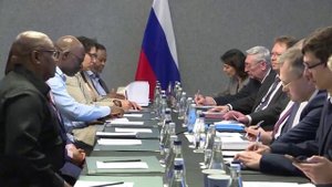 С.Лавров и Н.Моконьяне, Йоханнесбург, 23 августа 2023 года