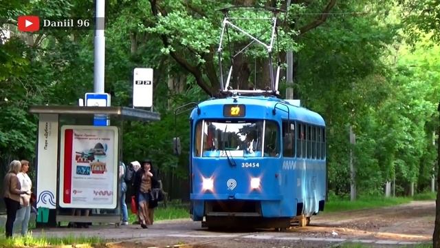Нашествие Tatra-t3 (МТТЧ) в Тимирязевском р-не Москвы // 24 июня 2021 // @railway_fanat21 смотреть онлайн