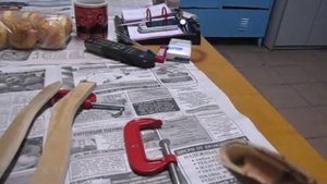 Изготовление ножны из бересты