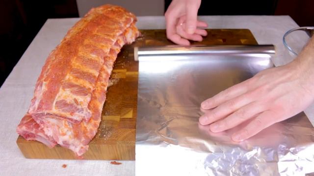 Свиные ребрышки в духовке под соусом BBQ. Великолепный рецепт! смотреть онлайн
