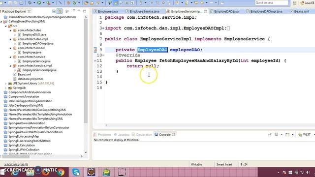 72.Calling stored procedure in Spring JDBC using SimpleJdbcCall_PART2 смотреть онлайн