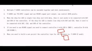 T1000s connection details. T1000S pixel led controller