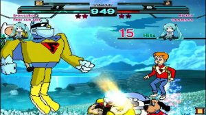 Spongebob,Finn and Jake,Mordecai,Rigby VS Mickey,Underdog,Frank.Jr,Popeye MUGEN ¡¡battle¡¡