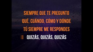 Bocelli & Lopez - Quizás, quizás, quizás - KARAOKE