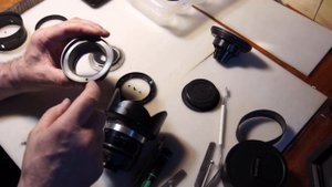 SAMYANG 10mm 2.8 как бы ремонт бестолковой бленды. Lensservis мастерская оптики в Санкт-Петербурге