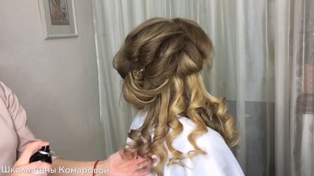 Как сделать Греческую косу на бок? Свадебная прическа | Анна Комарова