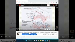 Carte dinvasion de la France par larmée russe daprès les prédictions de Marie Julie Jahenny.