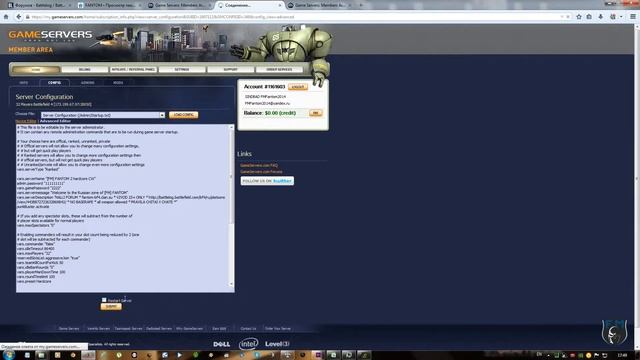 Game Servers - как быстро поменять основные настройки смотреть онлайн