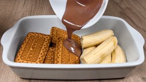 У вас есть банан? Приготовьте этот вкусный десерт за 5 минут! Ни духовки, ни яиц!