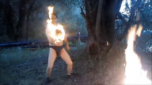 танец с огнем!