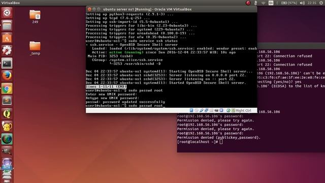 Ubuntu server problem - ssh: connect to host 192.x port 22: Connection refused смотреть онлайн
