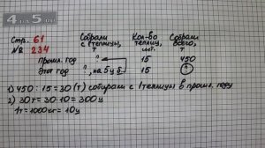 Страница 61 Задание 234 – Математика 4 класс Моро – Учебник Часть 2