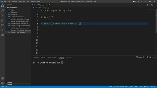 How to Take User Input in Python ? || Python input function || Python Tutorial Part #17