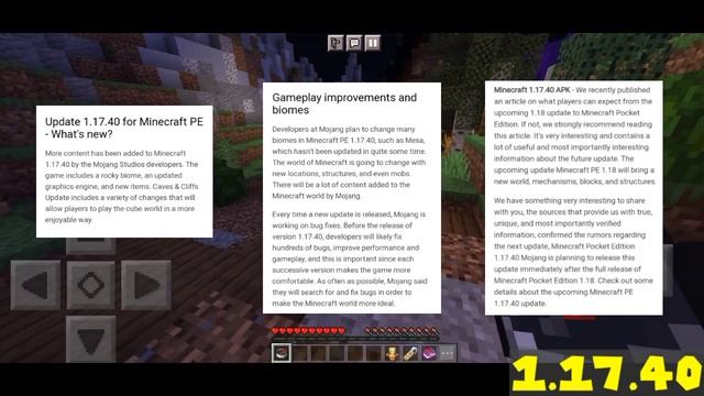 Minecraft v.1.17.40 Download Apk | Minecraft PE New Official Update! | [Tagalog] смотреть онлайн