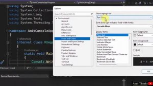 How to Change the font size of text editor on Visual Studio 2022