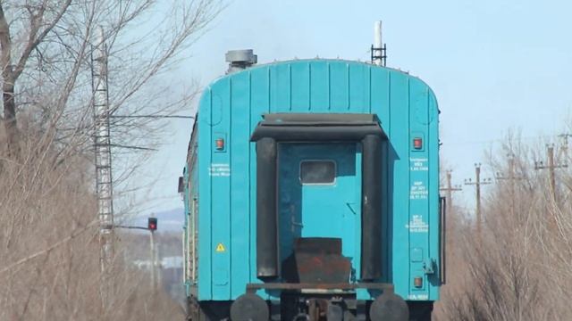 ТЭ33А. Поезд №642Т Зыряновск – Оскемен-1. Перегон: Ост.пункт 23 км - Ново-Усть-Каменогорск. смотреть онлайн