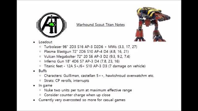 Warhound Titan: Rules, Review + Tactics - Forge World Scout Titan Strategy Guide смотреть онлайн