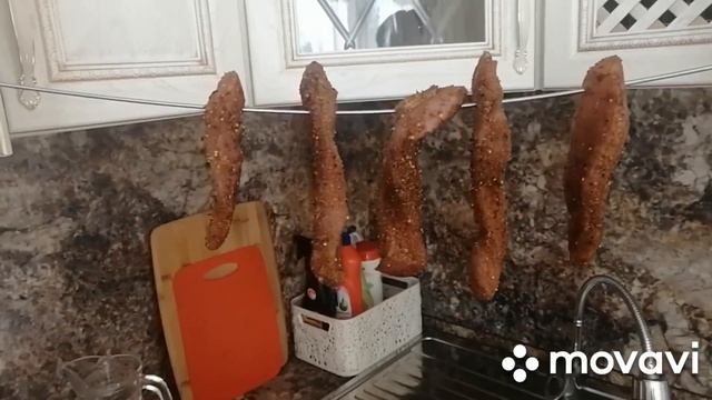 ВЯЛЕНОЕ МЯСО В ДОМАШНИХ УСЛОВИЯХ ХОЛОДНАЯ СУШКА.БАЛЫК БАСТУРМА ЗА 2 ДНЯ.