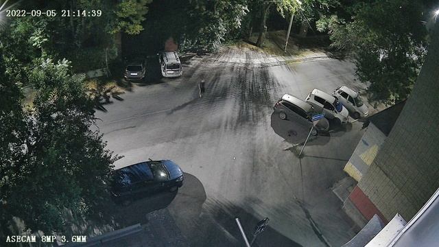 ASECAM 8MP купол 36mm ночь Расстояние 12-15 метров