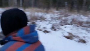 Тестируем Аэролодку Берег зимой .