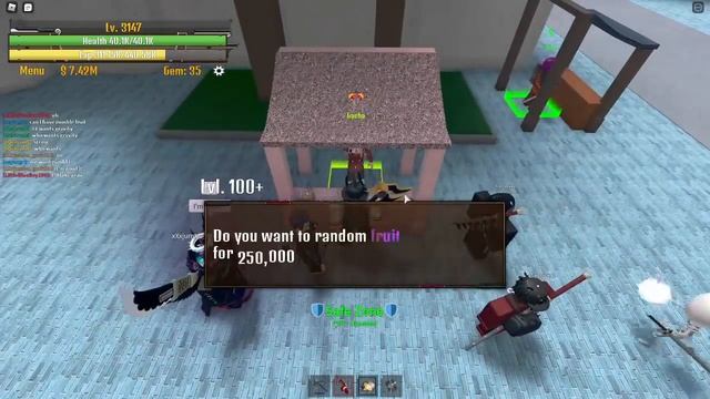 Giving Free Fruits To Random People | King Legacy смотреть онлайн