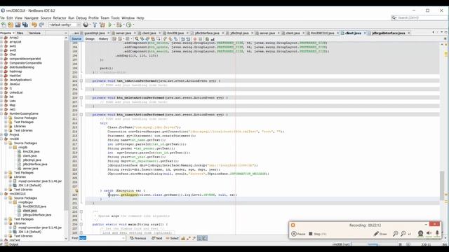 RMI Implementation with JDBC and GUI смотреть онлайн