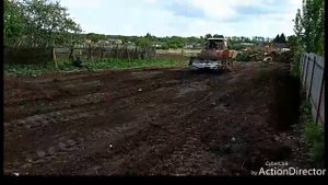 ДТ-75 работаю сам, планировка участка.