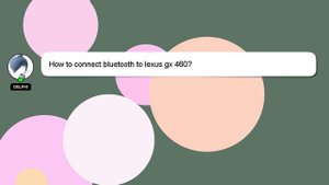 How to connect bluetooth to lexus gx 460?