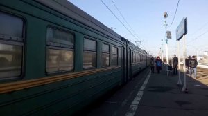 Электропоезд ЭР2Т-7185 станция Балабаново 8.02.2016